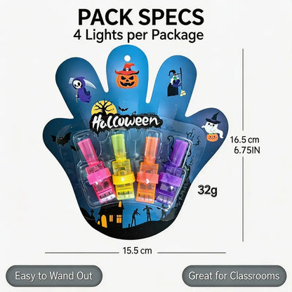 Halloween LED Finger Projection Lights – Party Favor Sets