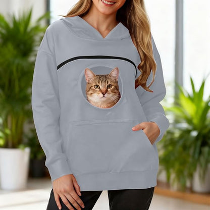 Pet Carrier Hoodie | Cozy Hands-Free Hoodie for Small Pets