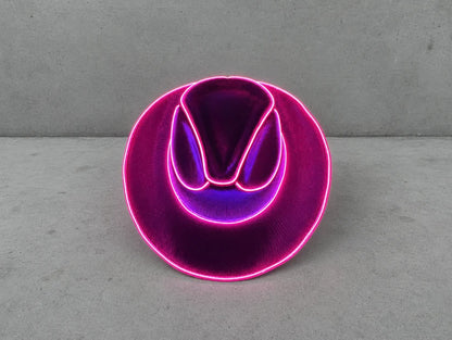 Light-Up LED Cowboy Hat – 8 Neon Colors