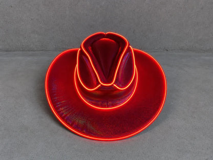 Light-Up LED Cowboy Hat – 8 Neon Colors