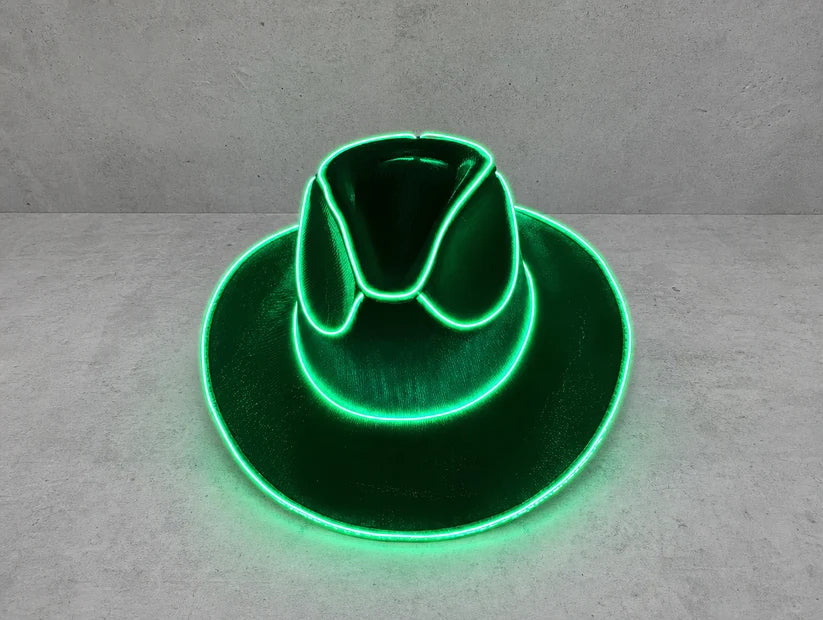 Light-Up LED Cowboy Hat – 8 Neon Colors