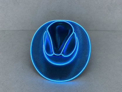 Light-Up LED Cowboy Hat – 8 Neon Colors