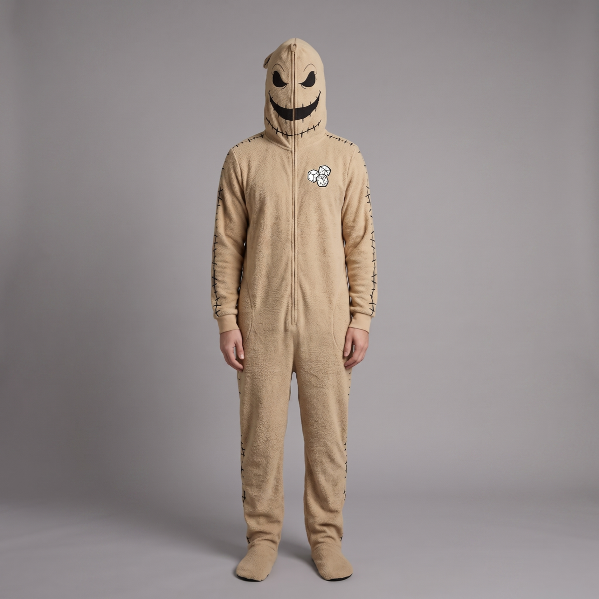 Cozy Halloween Fleece Onesie for Adults