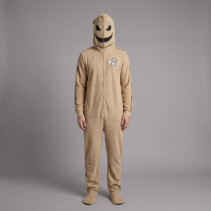 Cozy Halloween Fleece Onesie for Adults