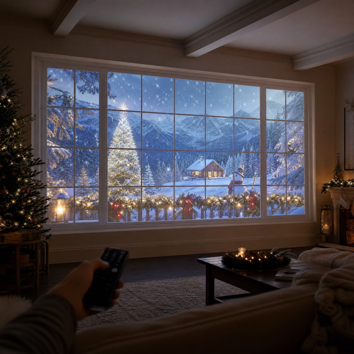 Christmas Window Projector | Turn Any Wall Into a Festive Winter Scene