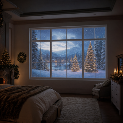 Christmas Window Projector | Turn Any Wall Into a Festive Winter Scene