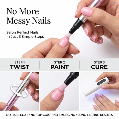 Gel Nail Pen Set | Salon-Quality Nails at Home in Minutes