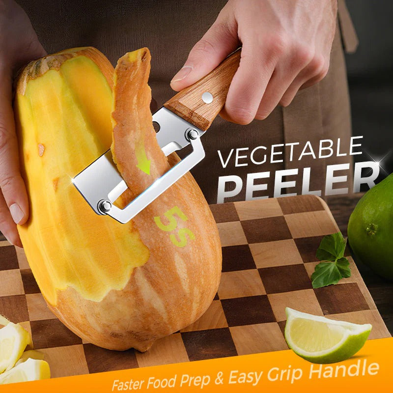 SwiftPeel™ 4-in-1 Stainless Steel Vegetable Peeler