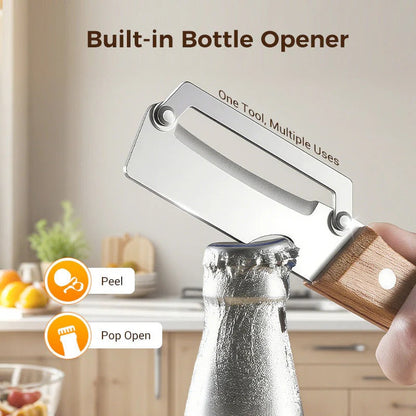 SwiftPeel™ 4-in-1 Stainless Steel Vegetable Peeler