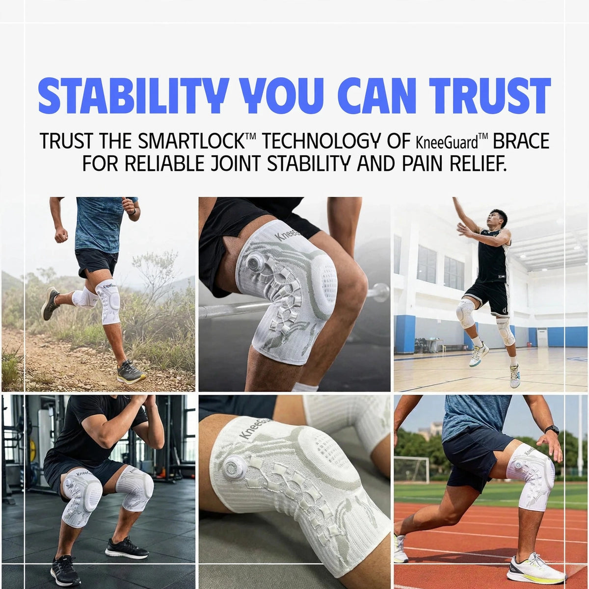 KneeGuard™ — Smart Support. Stable Every Step.