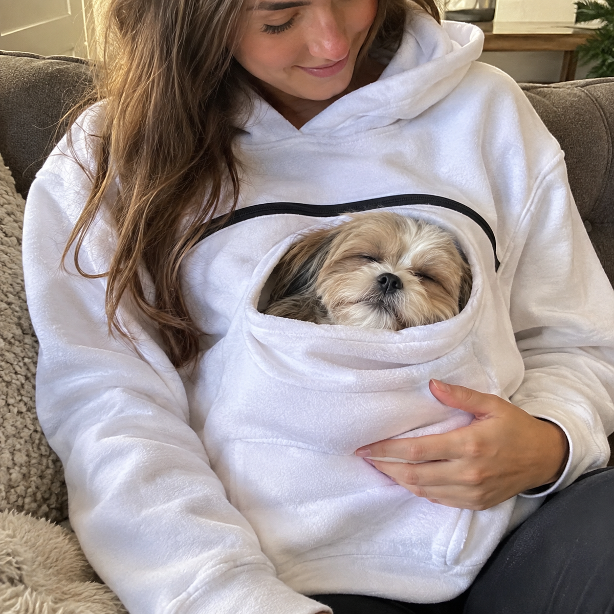 Pet Carrier Hoodie | Cozy Hands-Free Hoodie for Small Pets