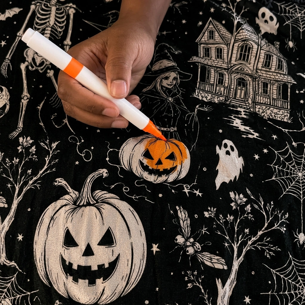 SpookySketch™ — Spooky Coloring Blanket
