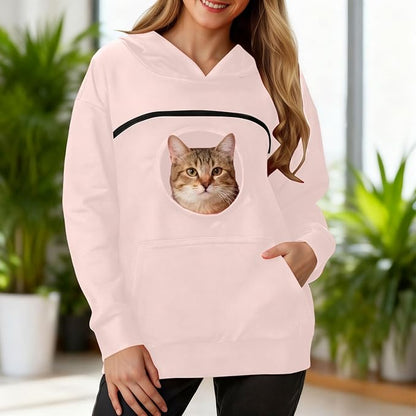 Pet Carrier Hoodie | Cozy Hands-Free Hoodie for Small Pets