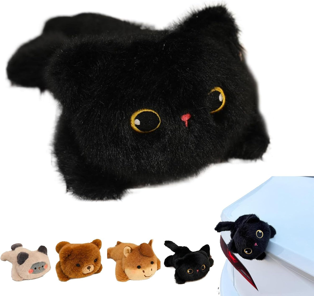 Magnetic Cat Ornament | Cute Car Dashboard & Fridge Decoration