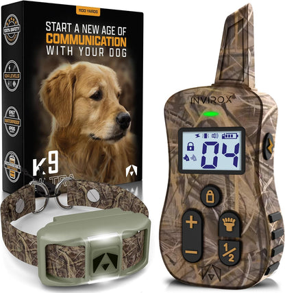Remote Dog Training Collar | Waterproof Training E-Collar with Night Light
