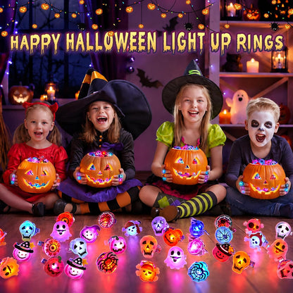 Light-Up Rings | Halloween LED Party Favor Set