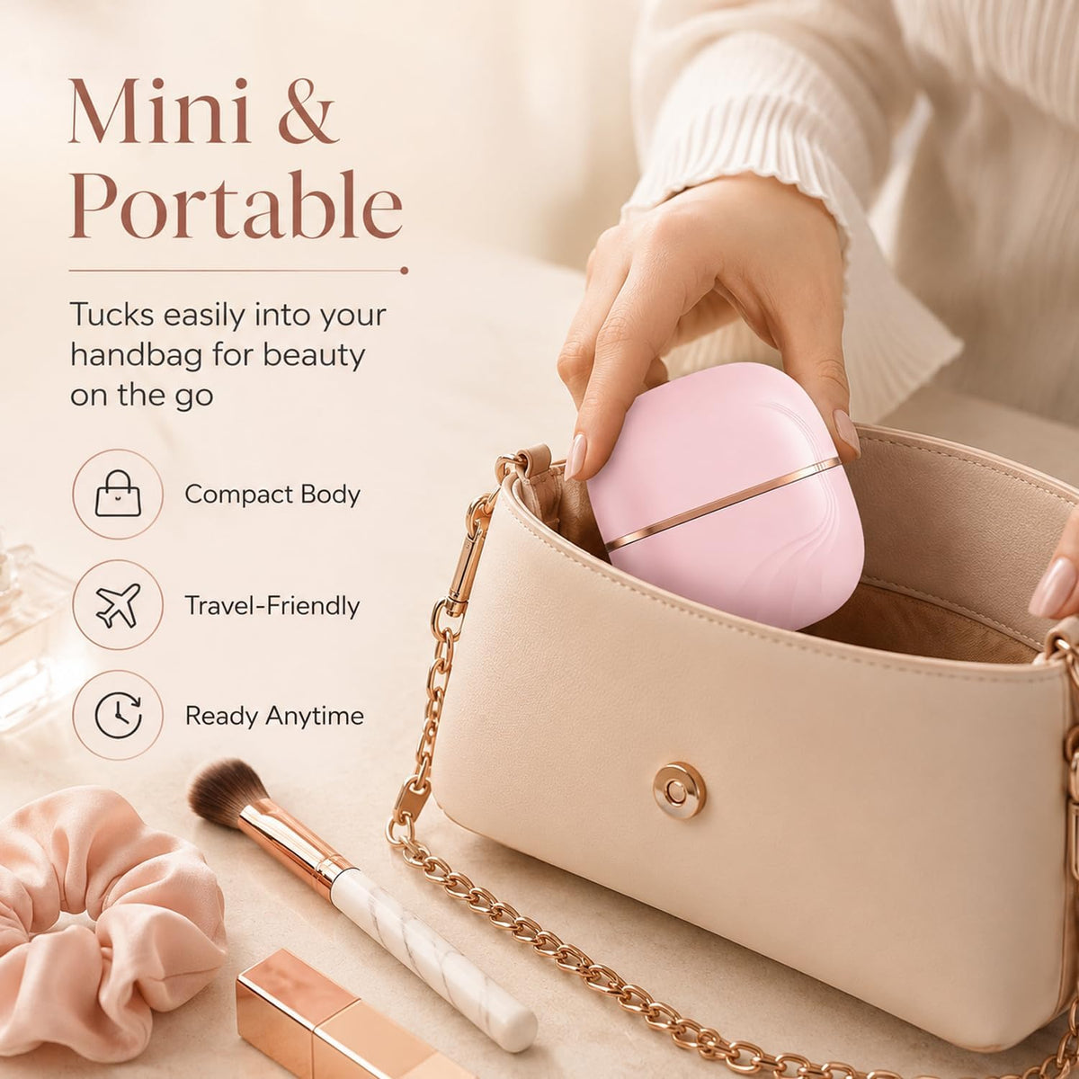 Mini Heated Hair Straightener| Smooth Hair Anywhere, Anytime
