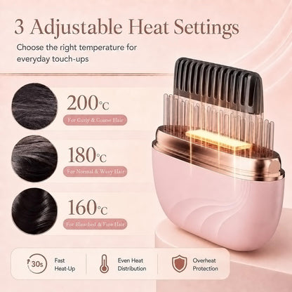 Mini Heated Hair Straightener| Smooth Hair Anywhere, Anytime