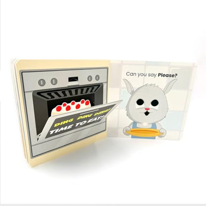 Interactive Manners Board Book | Fun “Please” Learning for Kids