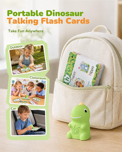 Dinosaur Talking Pen & Phonics Flash Cards