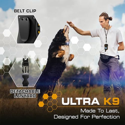 Remote Dog Training Collar | Waterproof Training E-Collar with Night Light