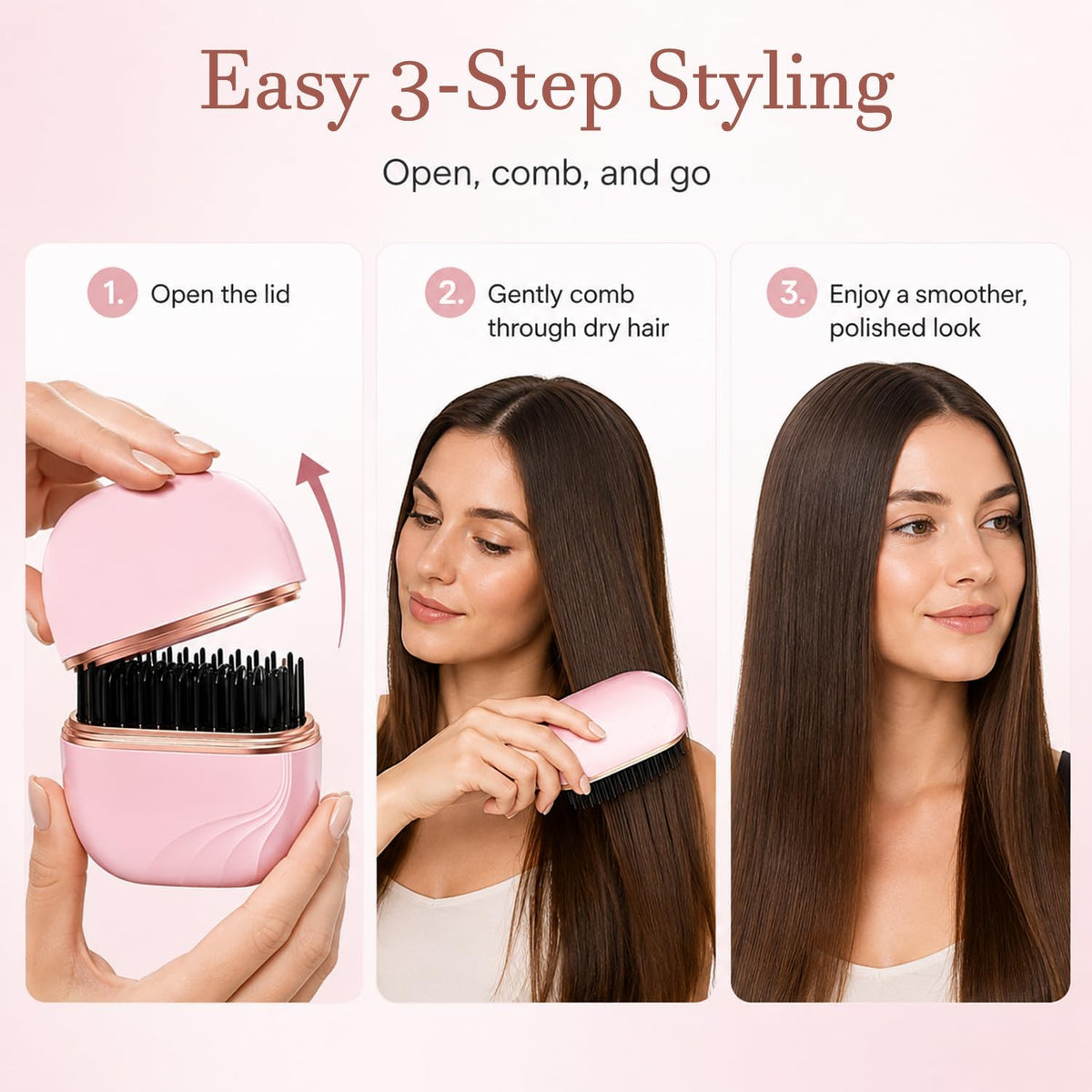 Mini Heated Hair Straightener| Smooth Hair Anywhere, Anytime
