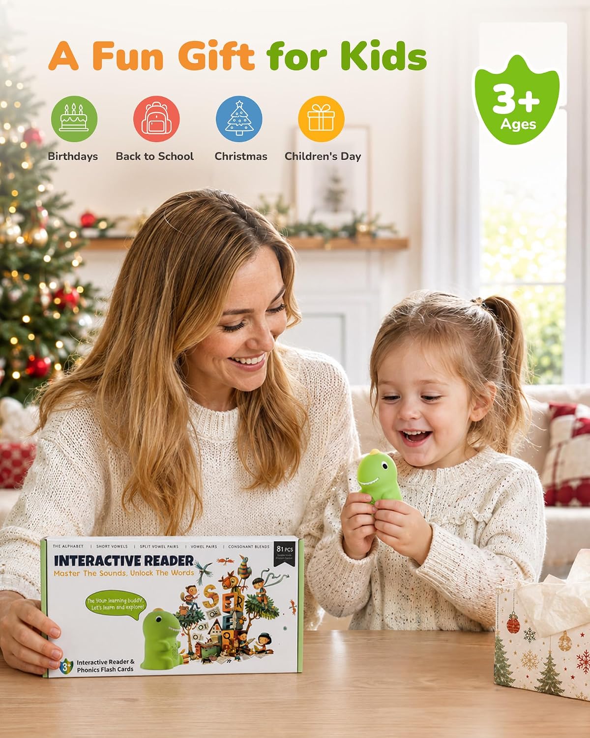 Dinosaur Talking Pen & Phonics Flash Cards
