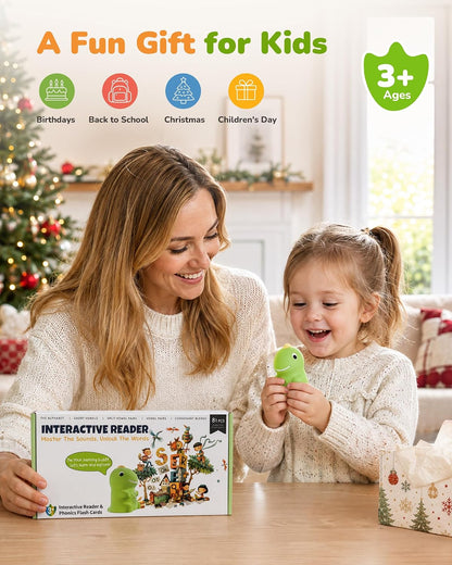 Dinosaur Talking Pen & Phonics Flash Cards