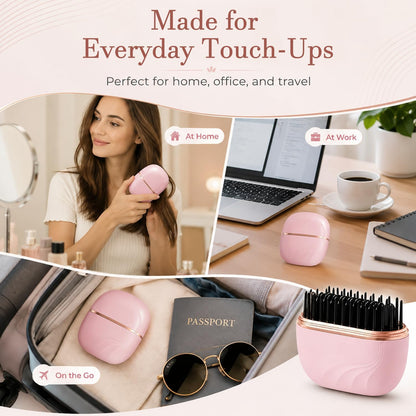 Mini Heated Hair Straightener| Smooth Hair Anywhere, Anytime