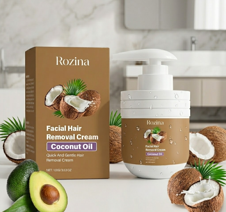 🥥 Coconut Hair Removal Cream – Smooth, Painless & Hydrating