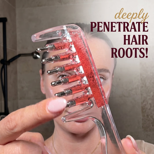 Scalp Serum Comb | Oil Roots Without Mess