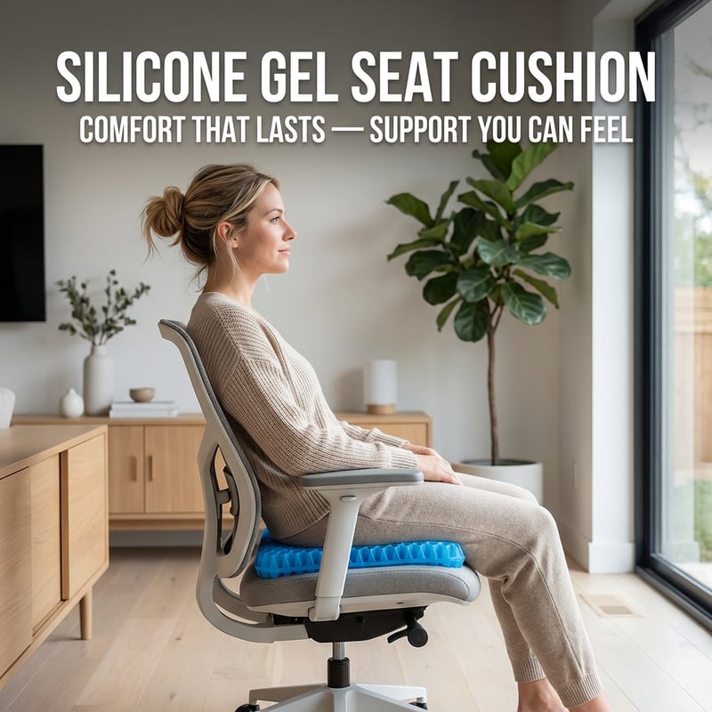 ComfortCore™ – Ergonomic Silicone Seat Cushion – Relief You Can Feel
