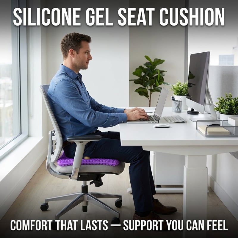 ComfortCore™ – Ergonomic Silicone Seat Cushion – Relief You Can Feel