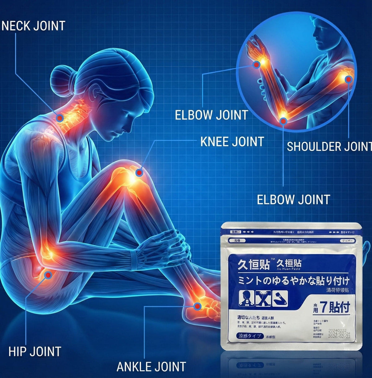 Japanese Pain Relief Patch — Advanced Comfort For Muscles & Joints